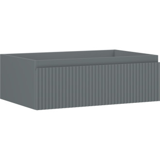 Mexen Rivel koupelnová skříňka pod umyvadlo 70 cm, 1 zásuvka, drážkovaná, matný grafit - 91A20-07023-1-BF66