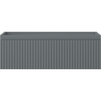 Mexen Rivel koupelnová skříňka pod umyvadlo 70 cm, 1 zásuvka, drážkovaná, matný grafit - 91A20-07023-1-BF66