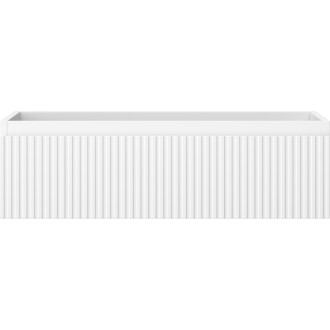 Mexen Rivel koupelnová skříňka pod umyvadlo 80 cm, 1 zásuvka, drážkovaná, matná bílá - 91A20-08023-1-BF01