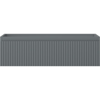 Mexen Rivel koupelnová skříňka pod umyvadlo 80 cm, 1 zásuvka, drážkovaná, matný grafit - 91A20-08023-1-BF66