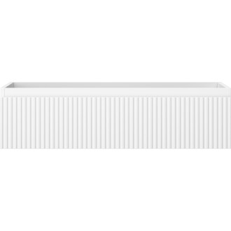 Mexen Rivel koupelnová skříňka pod umyvadlo 90 cm, 1 zásuvka, drážkovaná, matná bílá - 91A20-09023-1-BF01