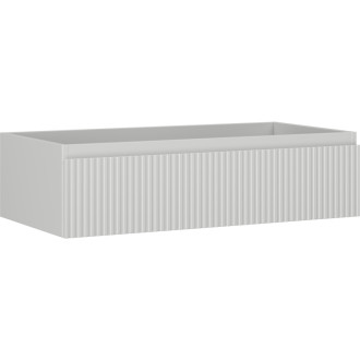 Mexen Rivel koupelnová skříňka pod umyvadlo 90 cm, 1 zásuvka, drážkovaná, matně šedá - 91A20-09023-1-BF62
