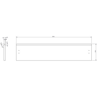 Mexen Rivel koupelnová skříňka pod umyvadlo 90 cm, 1 zásuvka, drážkovaná, dub - 91A20-09023-1-BF81