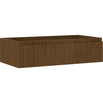 Mexen Rivel koupelnová skříňka pod umyvadlo 90 cm, 1 zásuvka, drážkovaná, ořech - 91A20-09023-1-BF86