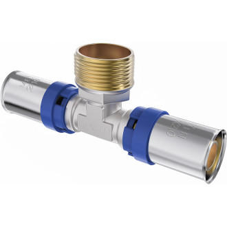 Mexen PEX-P trójnik zaciskowy, zaprasowywany PEX 32 x 3/4 GZ x 32 - W97133-3234M32-00