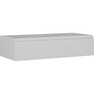 Mexen Rivel koupelnová skříňka pod umyvadlo 100 cm, 1 zásuvka, drážkovaná, matně šedá - 91A20-10023-1-BF62