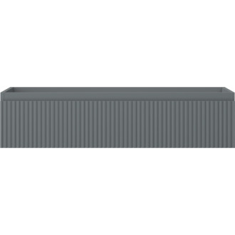 Mexen Rivel koupelnová skříňka pod umyvadlo 100 cm, 1 zásuvka, drážkovaná, matný grafit - 91A20-10023-1-BF66
