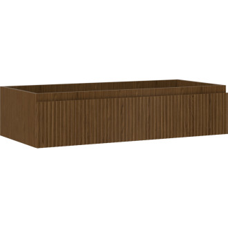 Mexen Rivel koupelnová skříňka pod umyvadlo 100 cm, 1 zásuvka, drážkovaná, ořech - 91A20-10023-1-BF86