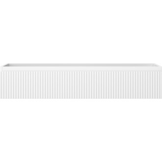 Mexen Rivel koupelnová skříňka pod umyvadlo 120 cm, 1 zásuvka, drážkovaná, matná bílá - 91A20-12023-1-BF01