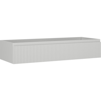 Mexen Rivel koupelnová skříňka pod umyvadlo 120 cm, 1 zásuvka, drážkovaná, matně šedá - 91A20-12023-1-BF62