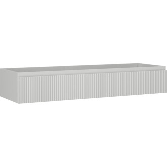 Mexen Rivel koupelnová skříňka pod umyvadlo 140 cm, 1 zásuvka, drážkovaná, matně šedá - 91A20-14023-1-BF62