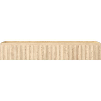 Mexen Rivel koupelnová skříňka pod umyvadlo 140 cm, 1 zásuvka, drážkovaná, dub - 91A20-14023-1-BF81