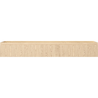 Mexen Rivel koupelnová skříňka pod umyvadlo 160 cm, 1 zásuvka, drážkovaná, dub - 91A20-16023-1-BF81