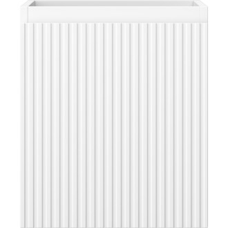 Mexen Rivel koupelnová skříňka pod umyvadlo 40 cm, 1 zásuvka, drážkovaná, matná bílá - 91A20-04047-1-BF01