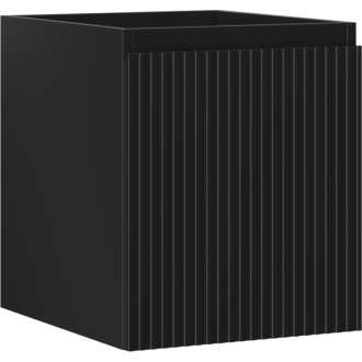 Mexen Rivel koupelnová skříňka pod umyvadlo 40 cm, 1 zásuvka, drážkovaná, matná černá - 91A20-04047-1-BF71