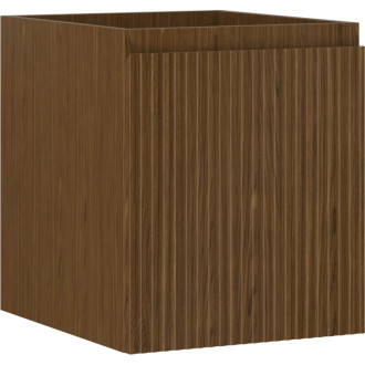 Mexen Rivel koupelnová skříňka pod umyvadlo 40 cm, 1 zásuvka, drážkovaná, ořech - 91A20-04047-1-BF86