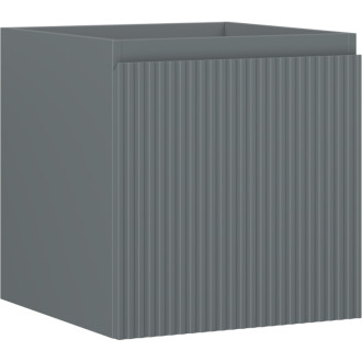 Mexen Rivel koupelnová skříňka pod umyvadlo 45 cm, 1 zásuvka, drážkovaná, matný grafit - 91A20-04547-1-BF66