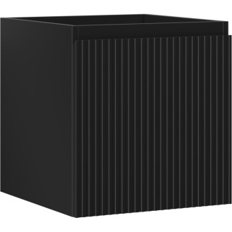 Mexen Rivel koupelnová skříňka pod umyvadlo 45 cm, 1 zásuvka, drážkovaná, matná černá - 91A20-04547-1-BF71