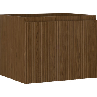 Mexen Rivel koupelnová skříňka pod umyvadlo 60 cm, 1 zásuvka, drážkovaná, ořech - 91A20-06047-1-BF86