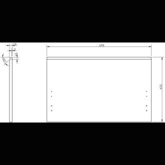 Mexen Rivel koupelnová skříňka pod umyvadlo 70 cm, 1 zásuvka, drážkovaná, dub - 91A20-07047-1-BF81