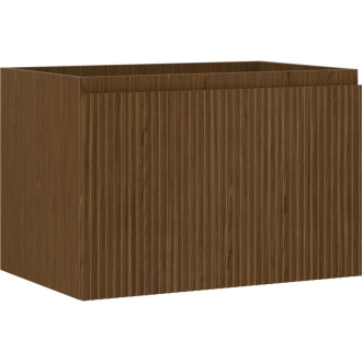 Mexen Rivel koupelnová skříňka pod umyvadlo 70 cm, 1 zásuvka, drážkovaná, ořech - 91A20-07047-1-BF86