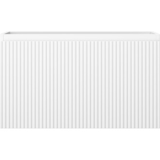 Mexen Rivel koupelnová skříňka pod umyvadlo 80 cm, 1 zásuvka, drážkovaná, matná bílá - 91A20-08047-1-BF01