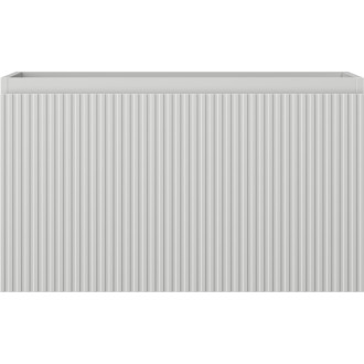 Mexen Rivel koupelnová skříňka pod umyvadlo 80 cm, 1 zásuvka, drážkovaná, matně šedá - 91A20-08047-1-BF62