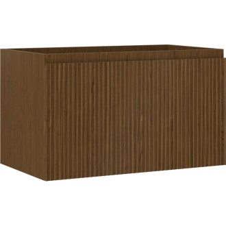 Mexen Rivel koupelnová skříňka pod umyvadlo 80 cm, 1 zásuvka, drážkovaná, ořech - 91A20-08047-1-BF86