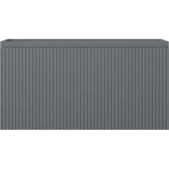 Mexen Rivel koupelnová skříňka pod umyvadlo 90 cm, 1 zásuvka, drážkovaná, matně šedá - 91A20-09047-1-BF66