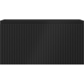 Mexen Rivel koupelnová skříňka pod umyvadlo 90 cm, 1 zásuvka, drážkovaná, matná černá - 91A20-09047-1-BF71