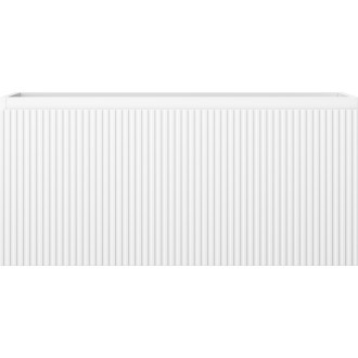 Mexen Rivel koupelnová skříňka pod umyvadlo 100 cm, 1 zásuvka, drážkovaná, matná bílá - 91A20-10047-1-BF01