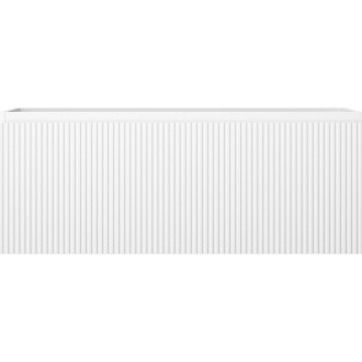 Mexen Rivel koupelnová skříňka pod umyvadlo 120 cm, 1 zásuvka, drážkovaná, matná bílá - 91A20-12047-1-BF01