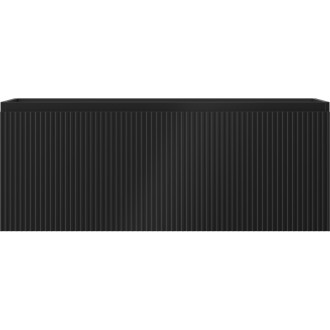 Mexen Rivel szafka łazienkowa podumywalkowa 120 cm, 1 szuflada, ryflowana , czarna mat - 91A20-12047-1-BF71