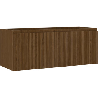 Mexen Rivel koupelnová skříňka pod umyvadlo 120 cm, 1 zásuvka, drážkovaná, ořech - 91A20-12047-1-BF86