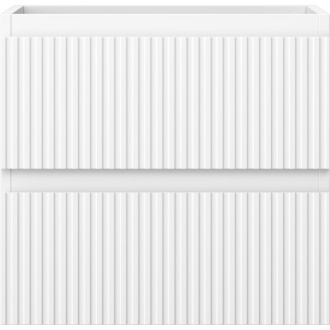 Mexen Rivel koupelnová skříňka pod umyvadlo 50 cm, 2 zásuvky, drážkovaná, matná bílá - 91A20-05047-2-BFF01