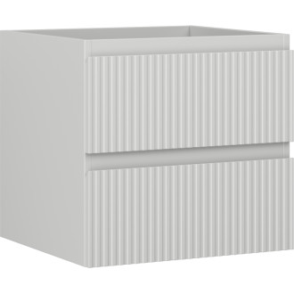 Mexen Rivel koupelnová skříňka pod umyvadlo 50 cm, 2 zásuvky, drážkovaná, matně šedá - 91A20-05047-2-BFF62