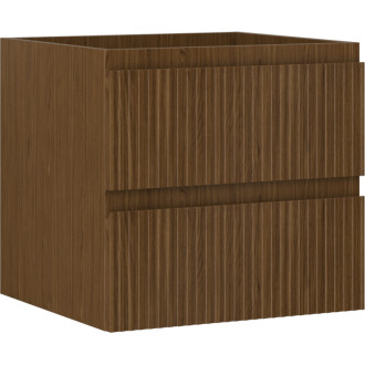 Mexen Rivel koupelnová skříňka pod umyvadlo 50 cm, 2 zásuvky, drážkovaná, ořech - 91A20-05047-2-BFF86
