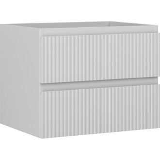 Mexen Rivel koupelnová skříňka pod umyvadlo 60 cm, 2 zásuvky, drážkovaná, matně šedá - 91A20-06047-2-BFF62