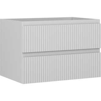 Mexen Rivel koupelnová skříňka pod umyvadlo 70 cm, 2 zásuvky, drážkovaná, matně šedá - 91A20-07047-2-BFF62