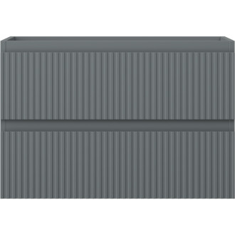 Mexen Rivel koupelnová skříňka pod umyvadlo 70 cm, 2 zásuvky, drážkovaná, matný grafit - 91A20-07047-2-BFF66