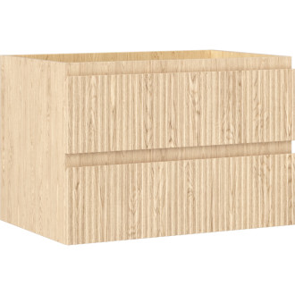 Mexen Rivel koupelnová skříňka pod umyvadlo 70 cm, 2 zásuvky, drážkovaná, dub - 91A20-07047-2-BFF81