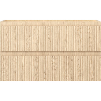 Mexen Rivel koupelnová skříňka pod umyvadlo 80 cm, 2 zásuvky, drážkovaná, dub - 91A20-08047-2-BFF81