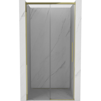 Posuvné sprchové dveře Mexen Rox 120 cm, průhledné, zlaté - 8C2-120-000-50-00
