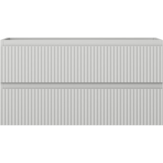 Mexen Rivel koupelnová skříňka pod umyvadlo 90 cm, 2 zásuvky, drážkovaná, matně šedá - 91A20-09047-2-BFF62