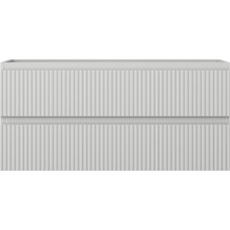 Mexen Rivel koupelnová skříňka pod umyvadlo 100 cm, 2 zásuvky, drážkovaná, matně šedá - 91A20-10047-2-BFF62