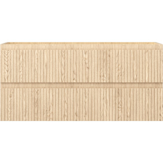 Mexen Rivel koupelnová skříňka pod umyvadlo 100 cm, 2 zásuvky, drážkovaná, dub - 91A20-10047-2-BFF81