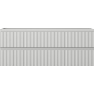 Mexen Rivel koupelnová skříňka pod umyvadlo 120 cm, 2 zásuvky, drážkovaná, matně šedá - 91A20-12047-2-BFF62