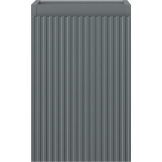 Mexen Rivel koupelnová skříňka pod umyvadlo 30 cm, 1 dvířka, drážkovaná, matný grafit - 91A21-03047-1-BF66