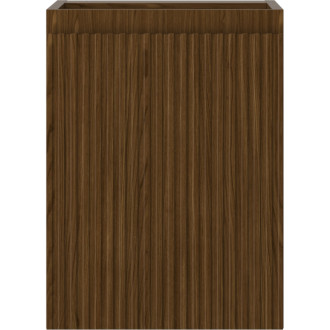 Mexen Rivel koupelnová skříňka pod umyvadlo 35 cm, 1 dvířka, drážkovaná, ořech - 91A21-03547-1-BF86