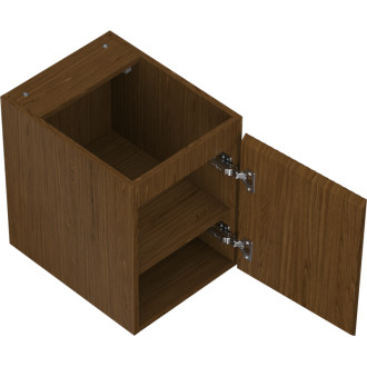 Mexen Rivel koupelnová skříňka pod umyvadlo 35 cm, 1 dvířka, drážkovaná, ořech - 91A21-03547-1-BF86